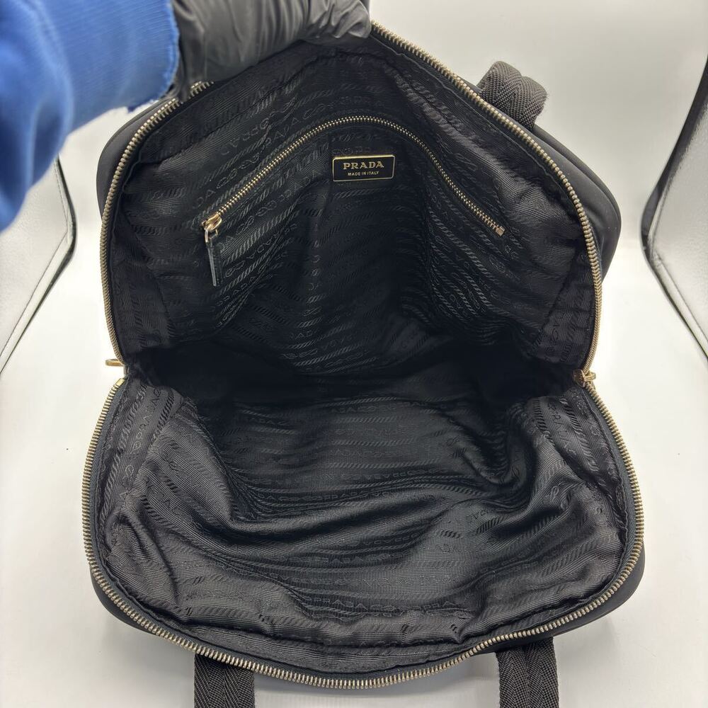 Prada Tessuto Top Handle Bag Black - Picture 4 of 10